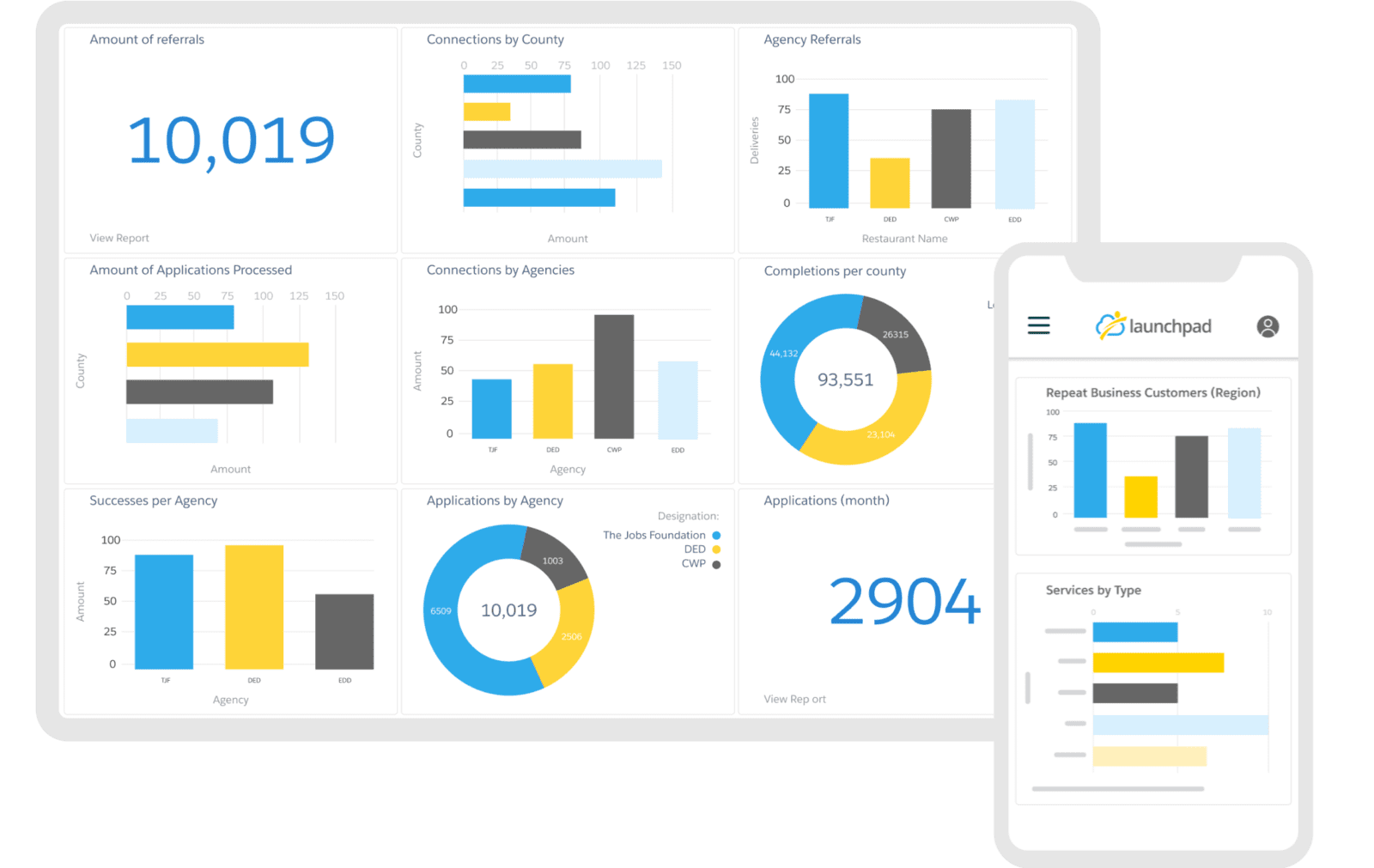 Launchpad vocational rehabilitation - Reporting and Dashboards